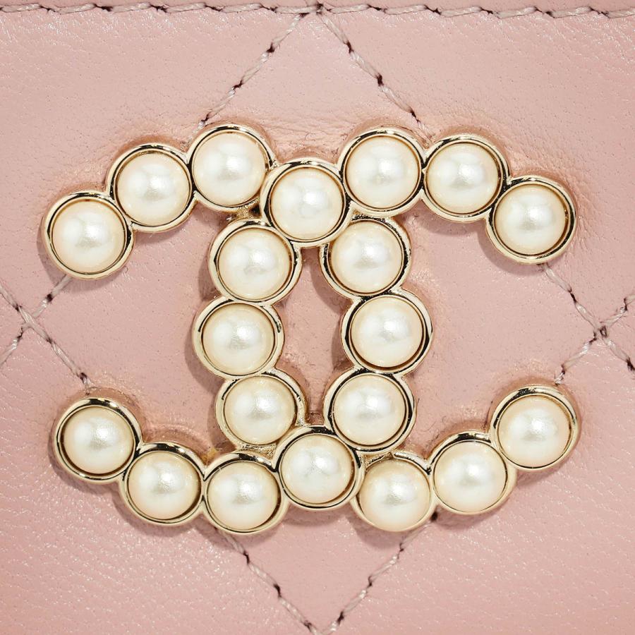並行輸入 シャネル コインケース CHANEL ラムスキン&コスチュームパール CHANEL CARD COIN CASEレディース ピンク | CHANEL | 05