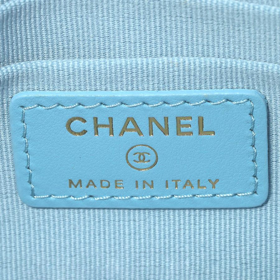 並行輸入 シャネル ポーチ CHANEL キャビアスキン CHANEL POUCHレディース ライトブルー 水色 | CHANEL | 06