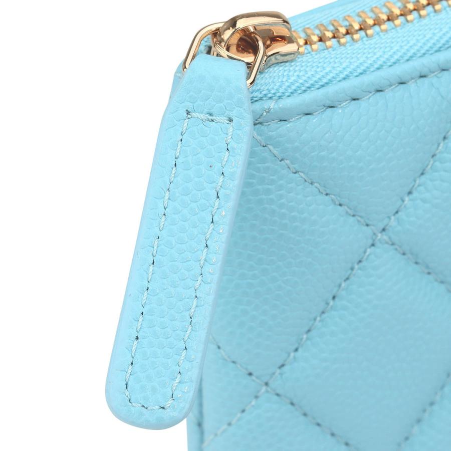 並行輸入 シャネル ポーチ CHANEL キャビアスキン CHANEL POUCHレディース ライトブルー 水色 | CHANEL | 07