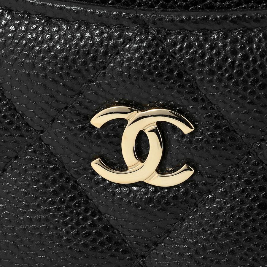 CHANEL シャネル キャビアスキン 黒 コインケース CHANEL シャネル フラグメントケース ブラック コインケース