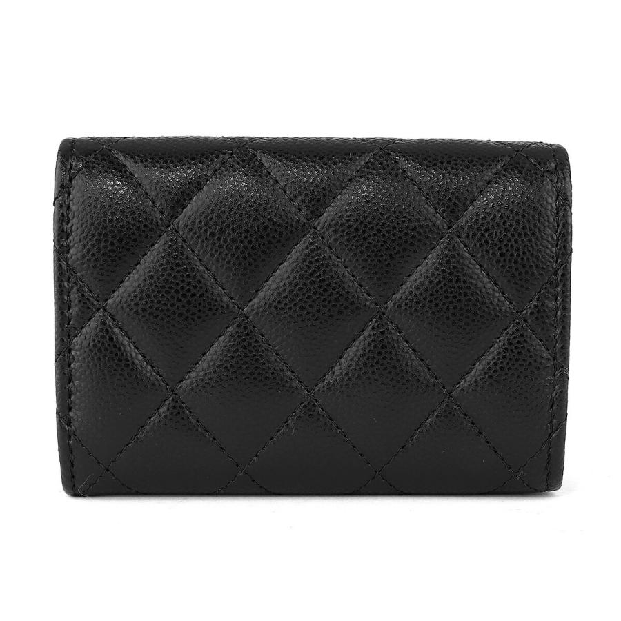 並行輸入 シャネル 3つ折り財布 CHANEL キャビアスキン CHANEL TRIFOLD WALLETレディース ブラック 黒 | CHANEL | 01