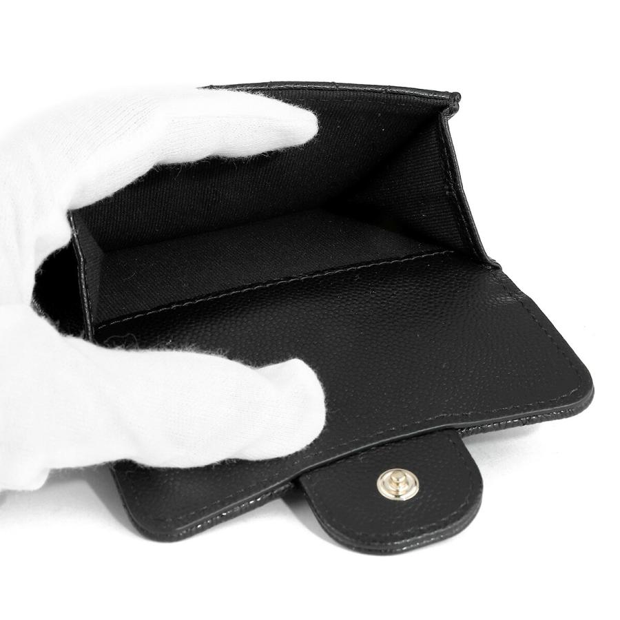 並行輸入 シャネル 3つ折り財布 CHANEL キャビアスキン CHANEL TRIFOLD WALLETレディース ブラック 黒 | CHANEL | 06