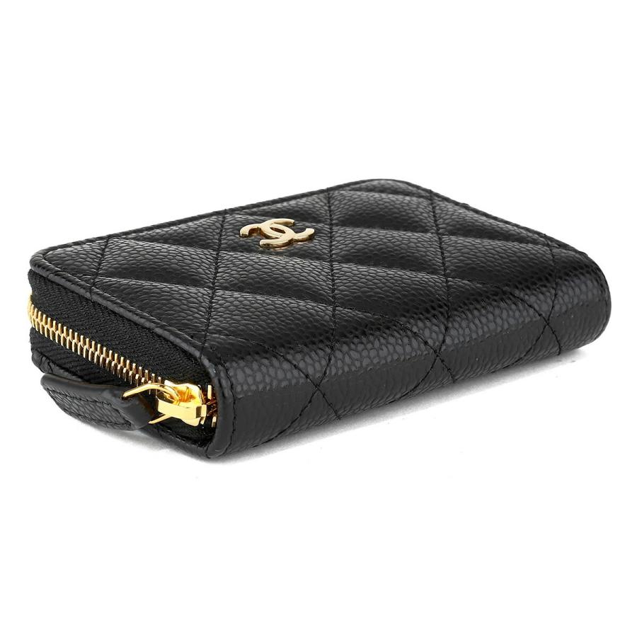 CHANEL コインケース　キャビアスキン CHANEL シャネル フラグメントケース ブラック コインケース