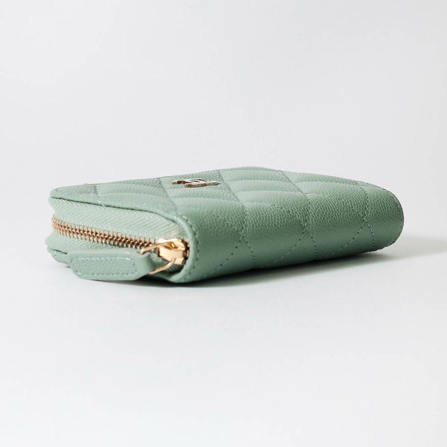 CHANEL ダークグリーン ケース CHANEL 並行輸入 シャネル コインケース キャビアスキン COIN