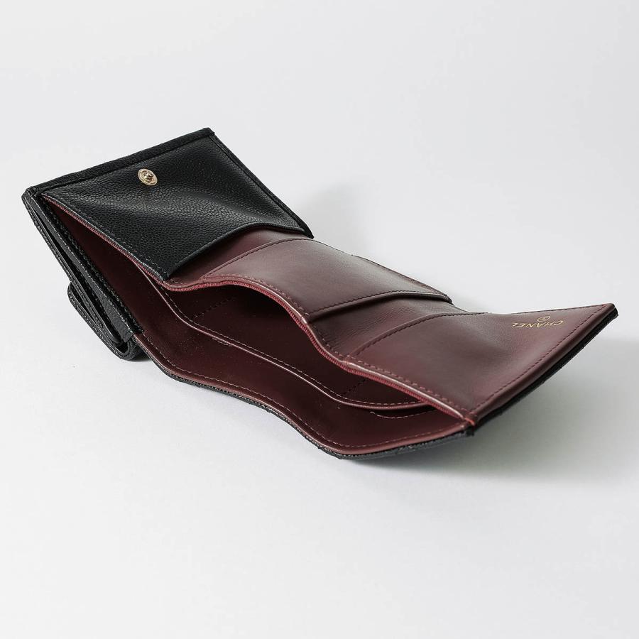 並行輸入 シャネル 3つ折り財布 CHANEL キャビアスキン CHANEL TRIFOLD WALLETレディース ブラック 黒 | CHANEL | 05