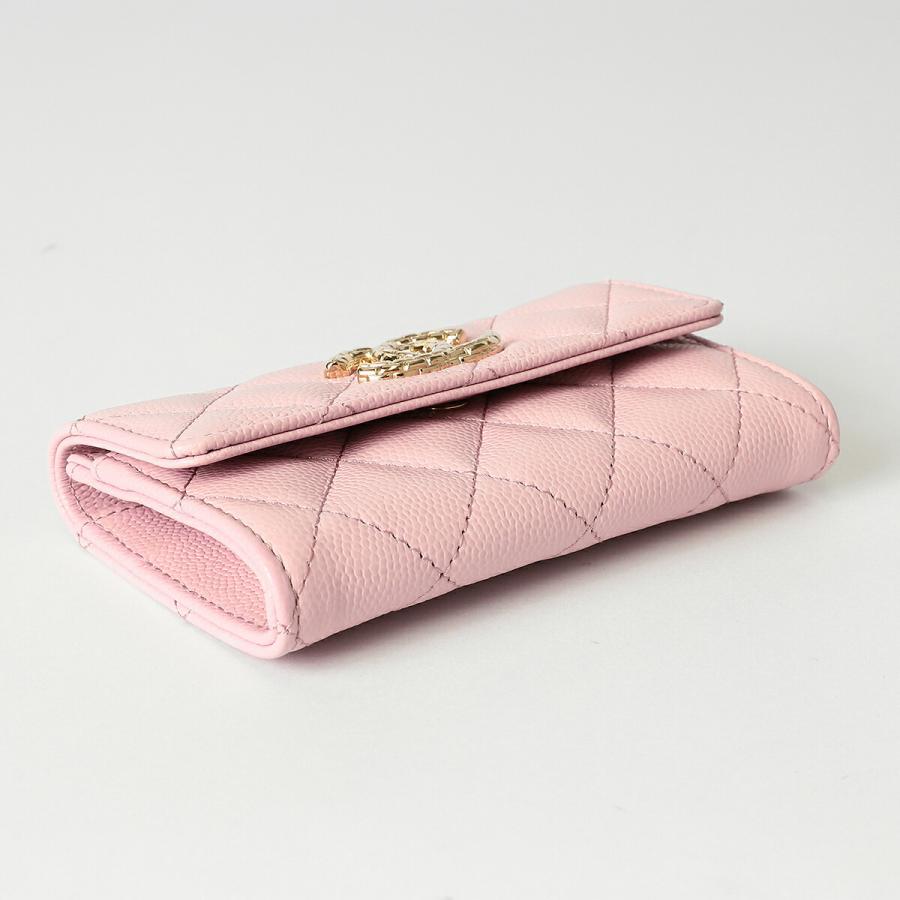 美品☆可愛い☆CHANEL☆ケース☆カードケース☆フィリグリー☆ CHANEL（シャネル） CCフィリグリー 三つ折り財布 コンパクト