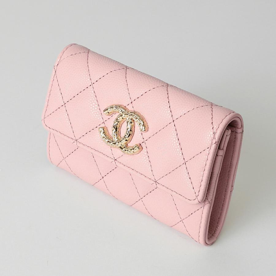 【最終値下げ】CHANEL キャビアスキン ピンク ケース CHANEL（シャネル） 並行輸入 カードケース キャビアスキン CARD CASE