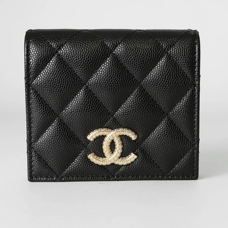 CHANEL（シャネル） 並行輸入 2つ折り財布 キャビアスキン CHANEL