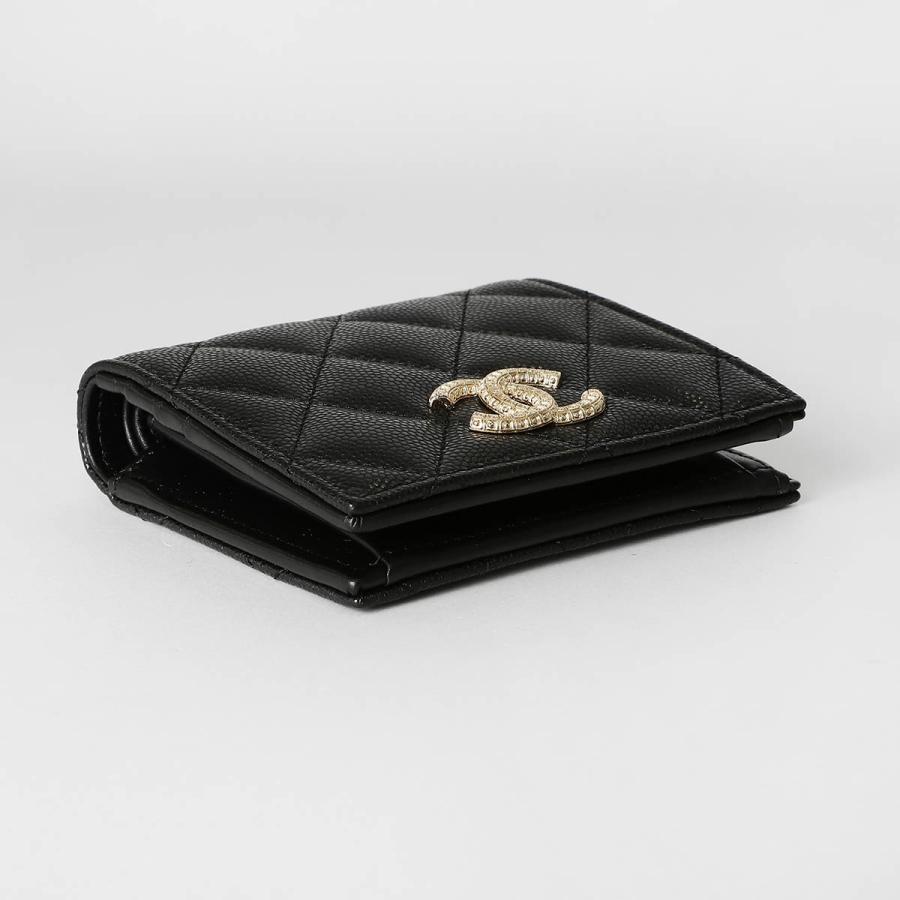 CHANEL（シャネル） 並行輸入 2つ折り財布 キャビアスキン CHANEL