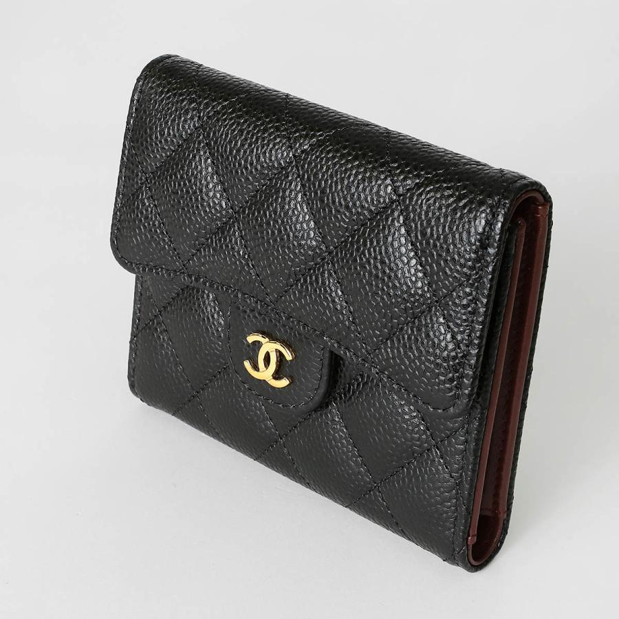 並行輸入 シャネル 2つ折り財布 キャビアスキン CHANEL COMPACT WALLET BK TA2NU926 20296 | CHANEL | 03