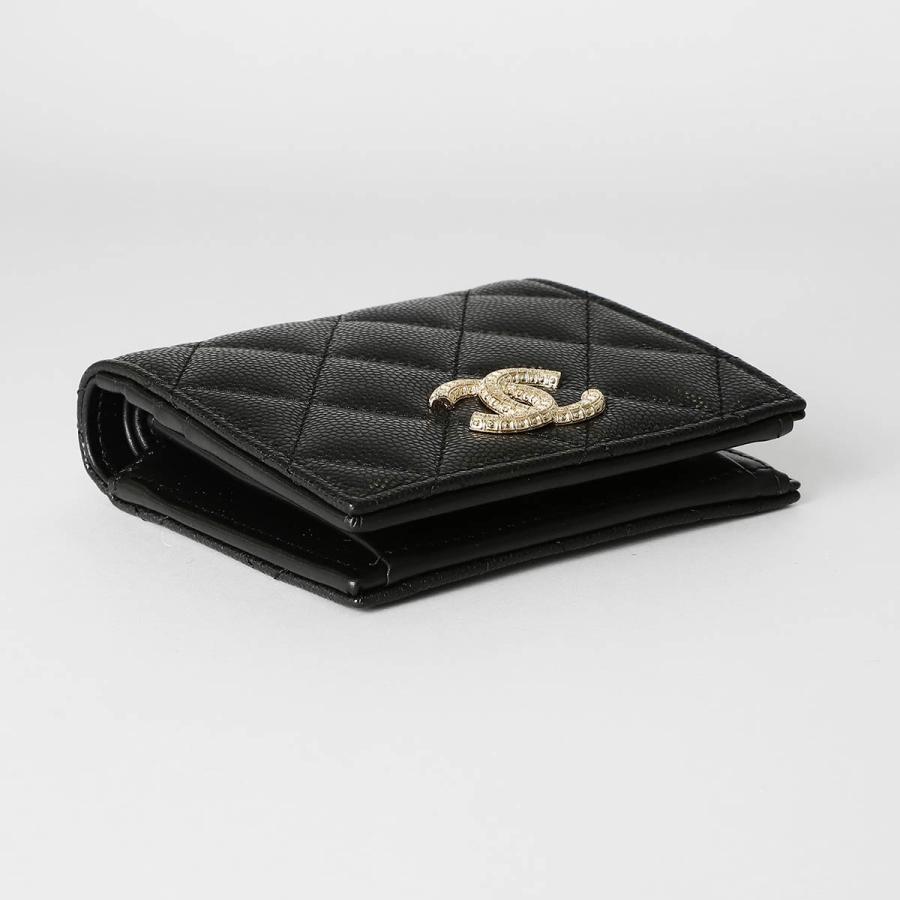並行輸入 シャネル 2つ折り財布 キャビアスキン CHANEL SMALL WALLET BK AGTX0G58 21252 | CHANEL | 02