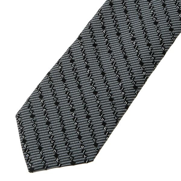 並行輸入 カルバン クライン ネクタイ CALVIN KLEIN シルク 5261R-4メンズ ブラック系 黒 | Calvin Klein | 01