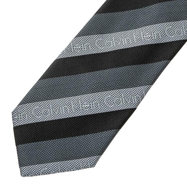 並行輸入 カルバン クライン ネクタイ CALVIN KLEIN シルク 5269R-6メンズ ブラック系 黒 | Calvin Klein | 01