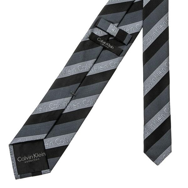 並行輸入 カルバン クライン ネクタイ CALVIN KLEIN シルク 5269R-6メンズ ブラック系 黒 | Calvin Klein | 03