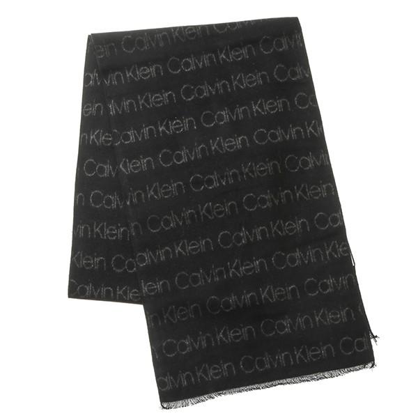 並行輸入 カルバン クライン マフラー ストール CALVIN KLEIN  HKC73660 001メンズ ブラック 黒 | Calvin Klein