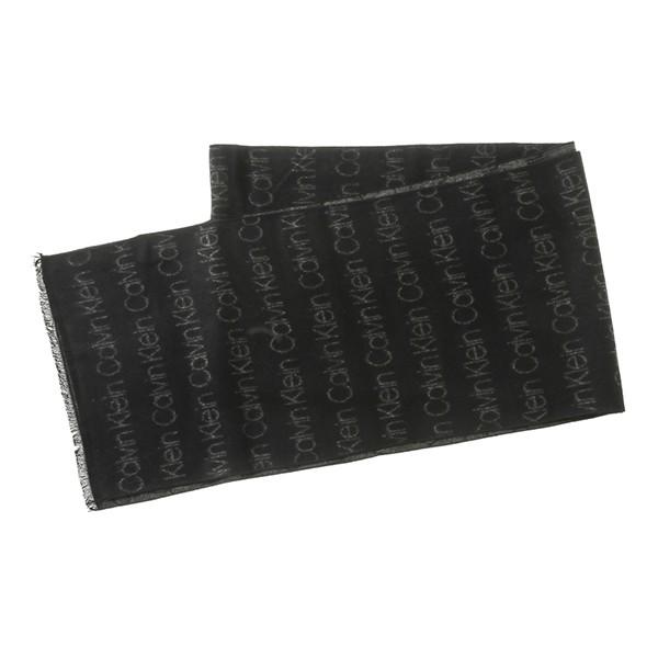 並行輸入 カルバン クライン マフラー ストール CALVIN KLEIN  HKC73660 001メンズ ブラック 黒 | Calvin Klein | 01