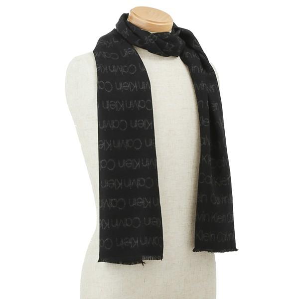 並行輸入 カルバン クライン マフラー ストール CALVIN KLEIN  HKC73660 001メンズ ブラック 黒 | Calvin Klein | 04