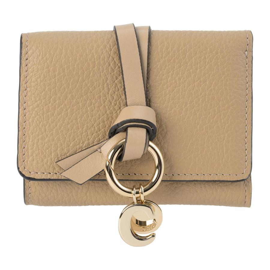 新品未使用品　箱付き　Chloe クロエ　三つ折り財布　ロゴグラム　ピンク　希少 Chloe（クロエ） 並行輸入 3つ折り財布 アルファベット CHC21WP946F57