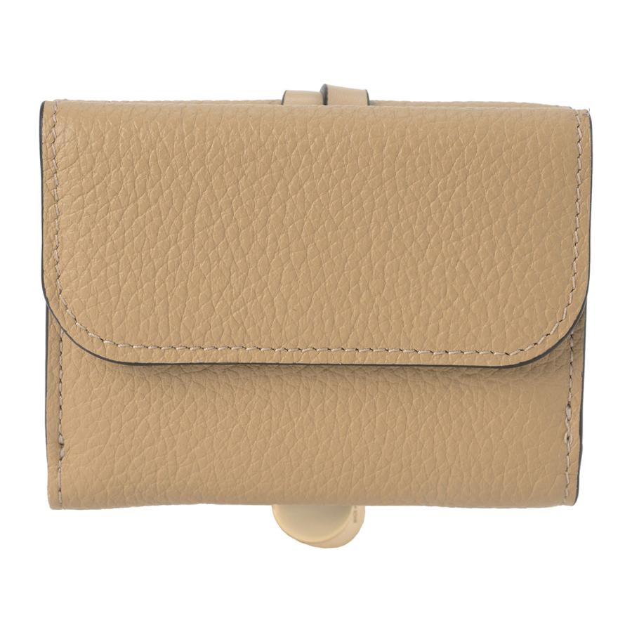 ✨未使用展示品✨　クロエ　三つ折り　アルファベット　Cチャーム　付属品完備 クロエ Chloe 財布 三つ折り財布 折りたたみ財布 コンパクト ミニ