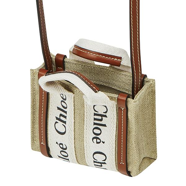 Chloe クロエ ショルダーバッグ ウッディ CHC22AP235I26 90U お