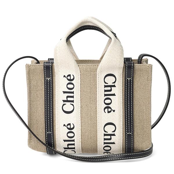 Chloe クロエ ショルダーバッグ ウッディ CHC22AP237I26 91J 