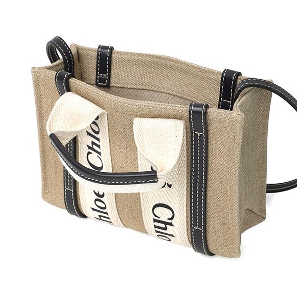 Chloe ウッティロコテフラシトトハック CHC22AS382I26 91J クロエ トートバッグ ショルダーバッグ ウッディ ミニバッグ