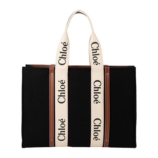 Chloe クロエ トートバッグ ウッディ CHC22SS382G64 001 Chloe クロエ トートバッグ ウッディ CHC22SS382G64 001