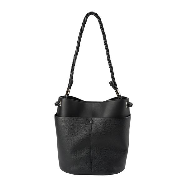 【美品】クロエ シルベラード ハンドバッグ トートバッグ Chloe ブラック Chloe クロエ トートバッグ ウッディ CHC22SS382G64 001