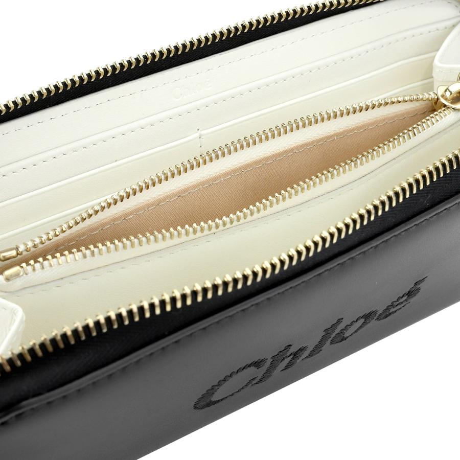 未使用級 箱付き Chloe クロエ 長財布 ラウンドファスナー ロゴグラム