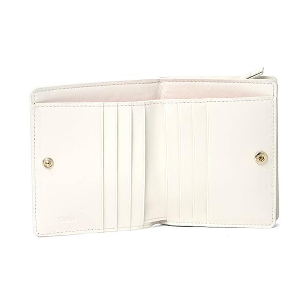 カフネ　新品未使用ウォレット　アイボリー白 Chloe（クロエ） 並行輸入 2つ折り財布 センス CHC23SP867I10 106