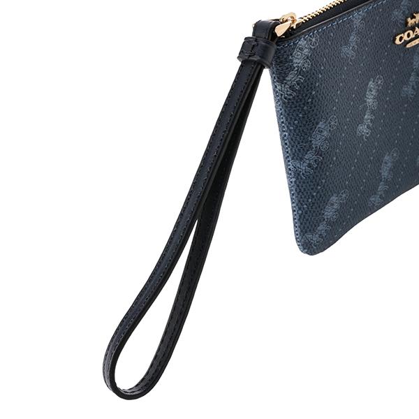並行輸入 コーチ ポーチ COACH ホース アンド キャリッジ ドットプリント C4466 IMDENレディース ブルー 青 | COACH | 06