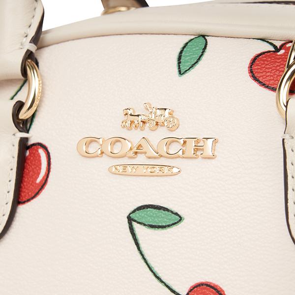 COACH コーチ ハンドバッグ ハート チェリー プリント CF421 IMCAH 