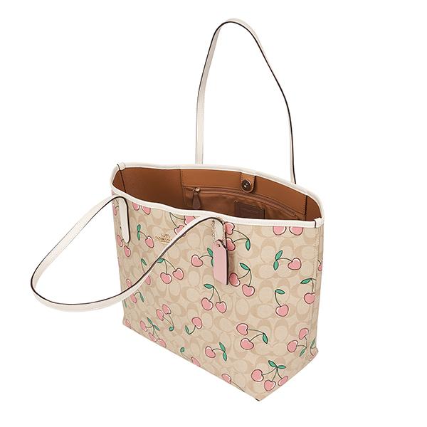 COACH コーチ トートバッグ シグネチャー ハート チェリー