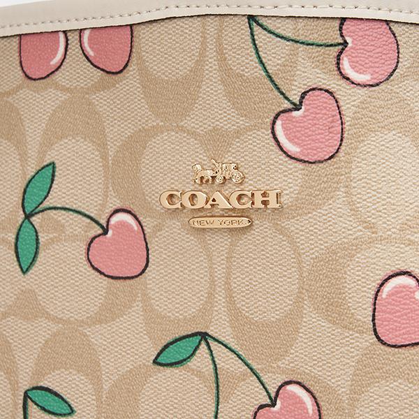 COACH（コーチ） 並行輸入 トートバッグ シグネチャー ハート チェリー