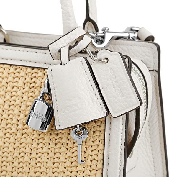 COACH ホワイト ロゴ ハンドバッグ コーチ COACH アウトレット ハンドバッグ ショルダーバッグ 2WAY