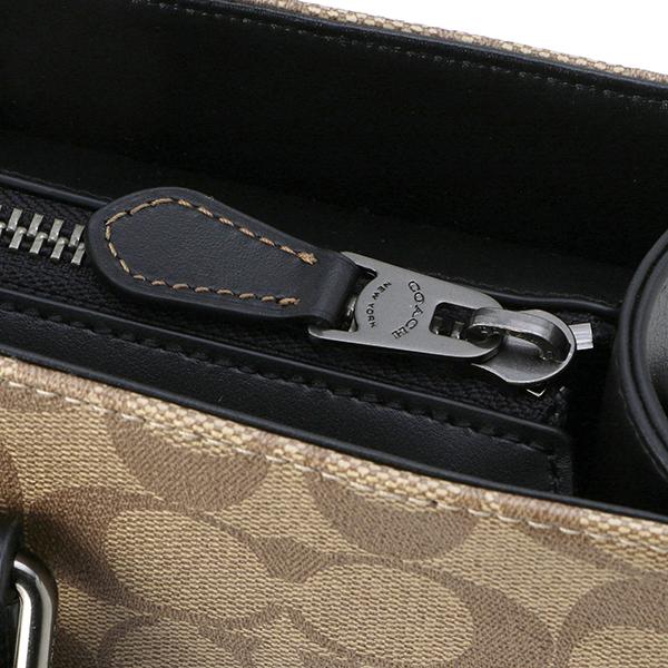 コーチ 6707 シグネチャー PVC レザー トートバッグ ブラウン COACH - コーチ 6707 シグネチャー PVC レザー トートバッグ