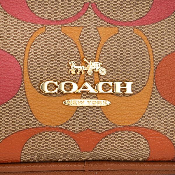 人気再入荷 コーチ アウトレット ショルダーバッグ レインボー シグネチャー C1308 Ime7v ブラウン 茶 マルチ 21春夏新色 Outmore Pt