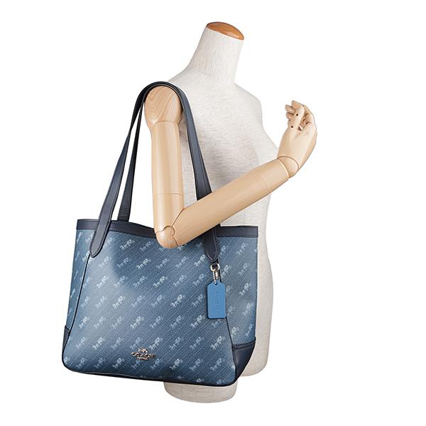 並行輸入 コーチ トートバッグ COACH ホース アンド キャリッジ ドットプリント C4061 IMDENレディース ブルー 青 | COACH | 05