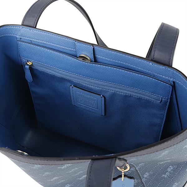 並行輸入 コーチ トートバッグ COACH ホース アンド キャリッジ ドットプリント C4061 IMDENレディース ブルー 青 | COACH | 06