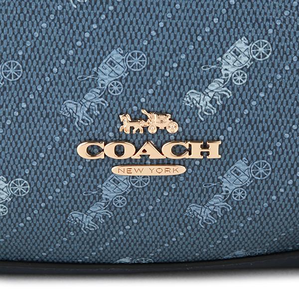 並行輸入 コーチ トートバッグ COACH ホース アンド キャリッジ ドットプリント C4061 IMDENレディース ブルー 青 | COACH | 07