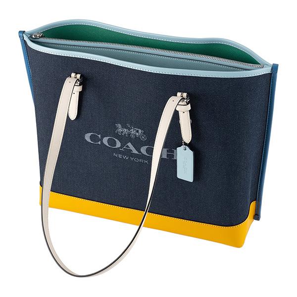 COACH コーチ トートバッグ ブルー系 C4087 SVSQ7 : ブランド COACH コーチ トートバッグ ブルー系 C4087 SVSQ7 : ブランド