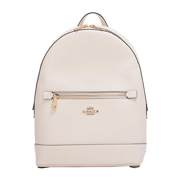 並行輸入 コーチ リュックサック COACH クロスグレイン C5680 IMCHKユニセックス ホワイト 白 ゴールド | COACH