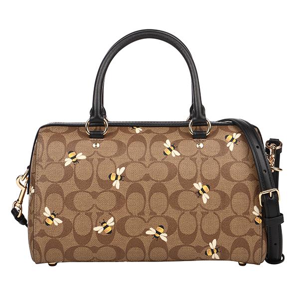 COACH コーチ ハンドバッグ シグネチャーキャンバス ウィズ ビー 