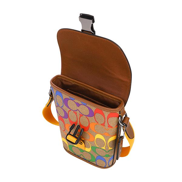 COACH コーチ ショルダーバッグ レインボー シグネチャー C9851 QBE7V 