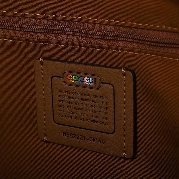 【美品】coach CA140 リュックサック マルチカラー レインボー COACH コーチ リュックサック レインボー シグネチャー CA140