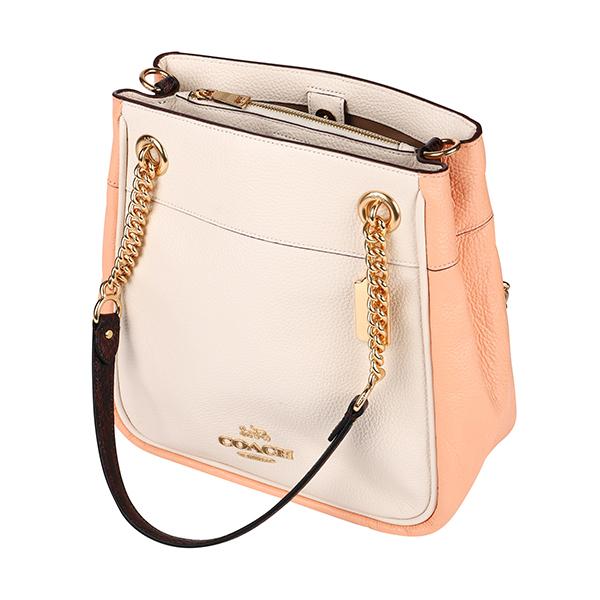 並行輸入 コーチ トートバッグ COACH カラーブロック CA430 IMCAHレディース ホワイト ベージュ ゴールド | COACH | 03