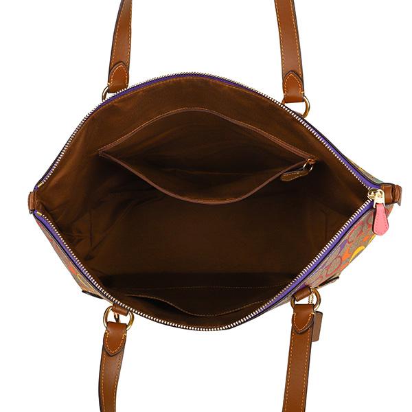 並行輸入 コーチ トートバッグ COACH レインボー シグネチャー CA555 IME7Vユニセックス ブラウン 茶 マルチ | COACH | 04