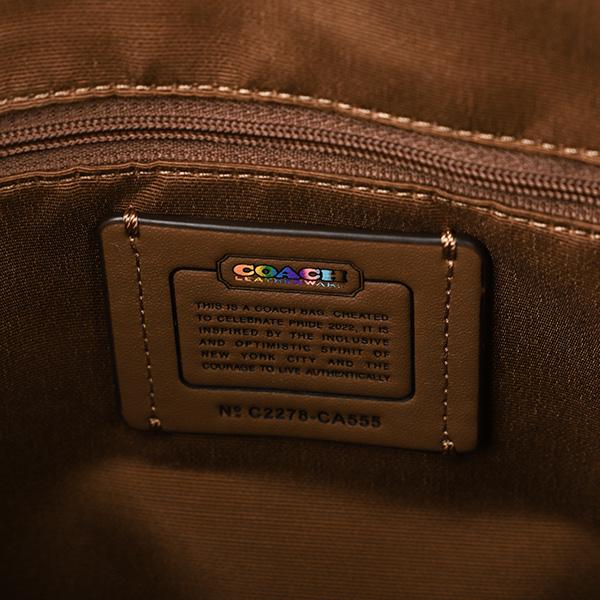 並行輸入 コーチ トートバッグ COACH レインボー シグネチャー CA555 IME7Vユニセックス ブラウン 茶 マルチ | COACH | 07