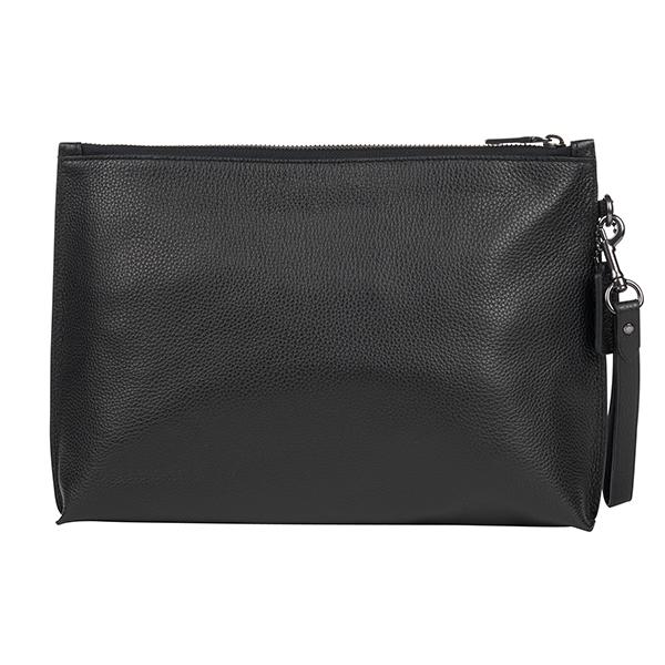 並行輸入 コーチ クラッチ セカンドバッグ COACH ペブルドレザー F28614 BLKメンズ ブラック 黒 | COACH | 01