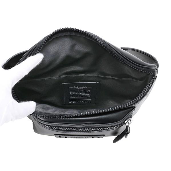 【美品】コーチ　COACH ボディバッグ　レザー　F75776 ブラック COACH コーチ バッグ ボディバッグ F75776 QB/BK ウエストバッグ